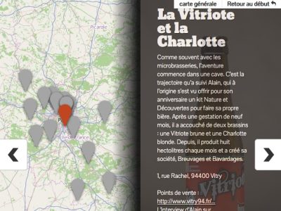 Carte bière d'Île de France / Enlarge your Paris