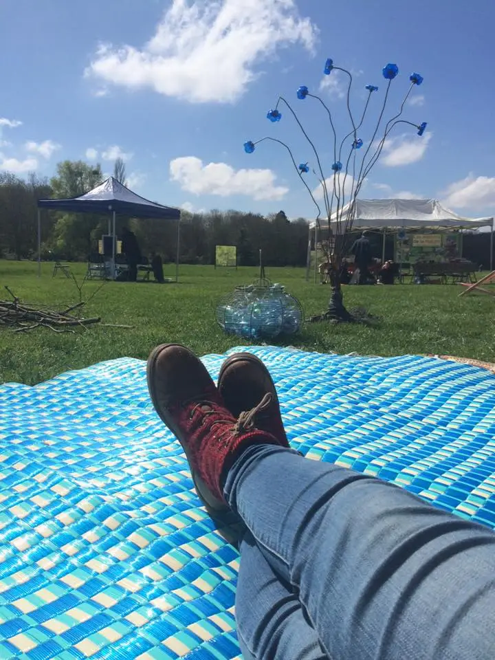 #jesuisnonchalant au parc de La Courneuve / © Océane Déchets d'Arts