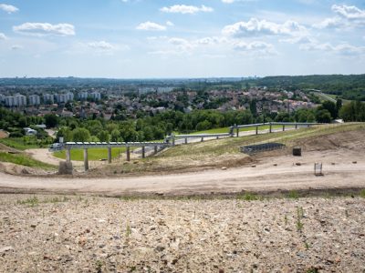 Le futur parc du Sempin à Chelles aménagé à partir des déblais du chantier du métro du Grand Paris Express / © Société du Grand Paris - AC Barbier