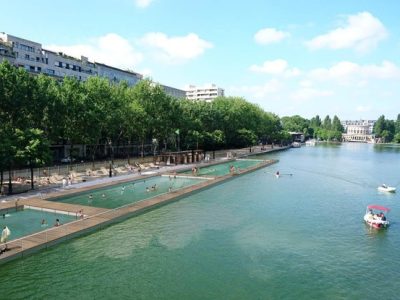L'espace de baignade du bassin de la Villette / © Cabinet d’architecte Patrick Charoin - Marina Donda