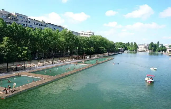 L'espace de baignade du bassin de la Villette /  © Cabinet d’architecte Patrick Charoin - Marina Donda
