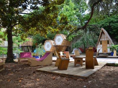 Le camping des Grands Voisins à Paris / © Les Grands Voisins