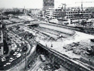 Construction du périphérique Porte Maillot / DR