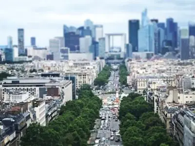 Le Grand Paris vu de l'Arc de Triomphe / © Steve Stillman pour Enlarge your Paris