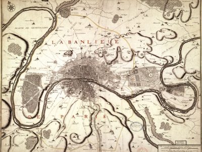 La carte de la banlieue de Paris par Nicolas du Fer / © IAU