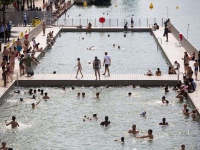 Piscines dans le bassin de la Villette à Paris (19e) / © Ville de Paris