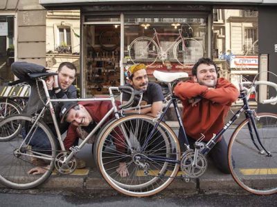 Matthieu, Manu, Mathias et Martin, les 4 fondateurs du festival Sans les mains / © Sans les mains