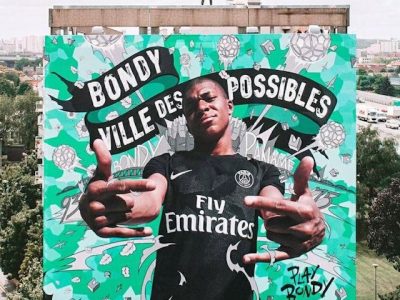 Fresque de Kylian Mbappé à Bondy / DR