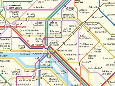 carte marche métro