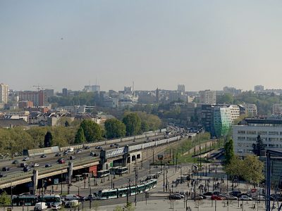 Le périphérique Porte de Pantin vu depuis le belvédère de la Philharmonie / © Guilhem Vellut (Creative commons - Flickr)