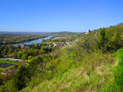La Seine vue depuis les coteaux de La Roche-Guyon dans le Val-d'Oise / © Helloways
