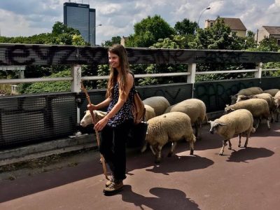 La Transhumance du Grand Paris lors de la 2e étape le 7 juillet entre La Villette et Montreuil / © Vianney Delourme pour Enlarge your Paris