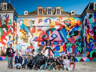 Le château de Pressigny-les-Pins où se tient le festival de street art LaBel Valette / @ Urban Art Paris