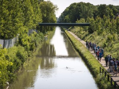 Canal de l'Ourcq, le long du Parc de la Poudrerie