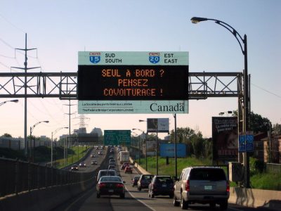 Incitation au covoiturage au Canada / © MPD01605 (Flickr - Creative commons)