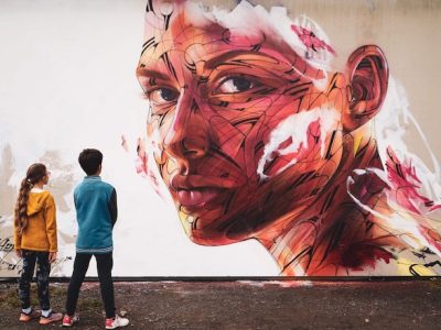 Fresque du street artiste Hopare / © Hopare