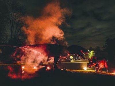 Prehistoric Safari au Jardin d'acclimatation dans le bois de Boulogne à Paris / © Sylvain Bachelot