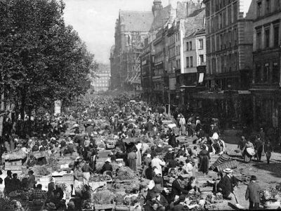 Les Halles à Paris à 6h du matin vers 1900 / DR