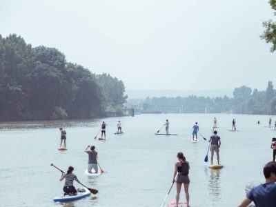 Sortie paddle sur la Seine dans les Hauts-de-Seine avec Happy Seine / © Happy Seine