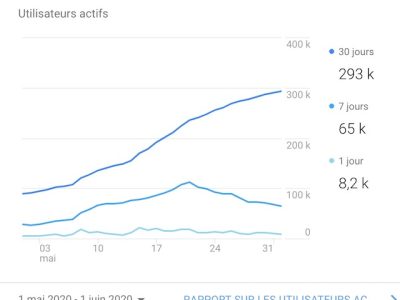L'audience d'Enlarge your Paris en mai / © Google Analytics