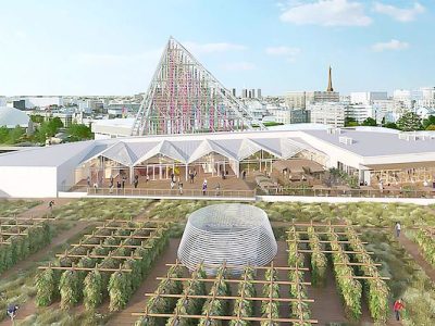 La future ferme urbaine sur le toit du Parc des expositions de la Porte de Versailles à Paris (15e) / DR