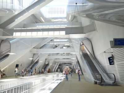 La future gare du RER E Porte Maillot à Paris / © Setec - Egis - Duthilleul - Arep