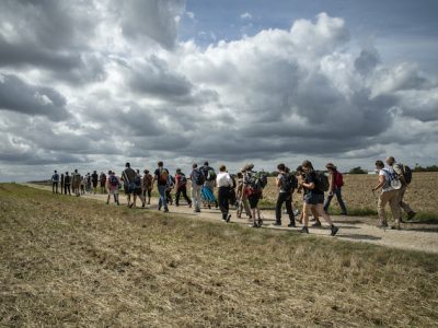 Jour 4. Sur le plateau agricole de Saclay, à proximité de la future gare de Saint_Quentin Est / Jérômine Derigny pour Enlarge your Paris