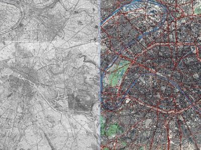 L'Atelier parisien d'urbanisme propose une appli pour comparer les cartes de Paris entre le XVIIIe et XXIe siècle / © Apur