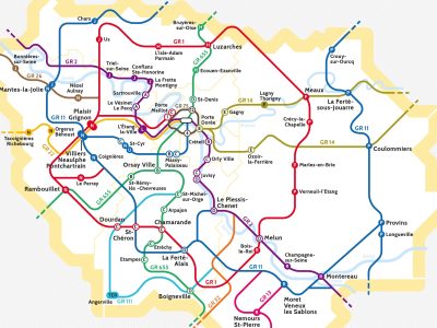 La carte du randopolitain / © Enlarge your Paris x We Do Data