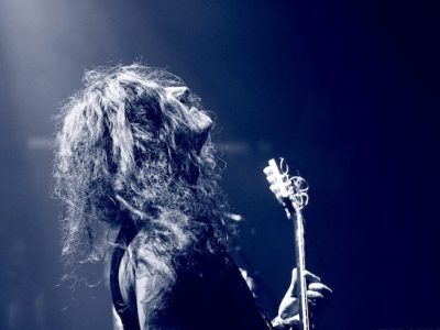 Concert d’Archgoat à Paris, l'un des groupes du label Debemur Morti Productions basé dans les Yvelines / © NecroHorns