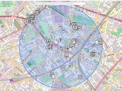 La carte des commerces ouverts pendant le confinement établie par le twitto @cq94 / © @cq94