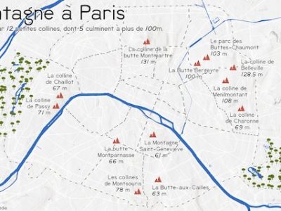 Les collines de Paris / © Les Artisans Cartographes
