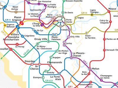 La carte du randopolitain / © Enlarge your Paris x We Do Data