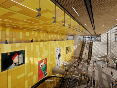 La future gare du Grand Paris Express à Villiers - Champigny - Bry-sur-Marne / © Société des grands projets