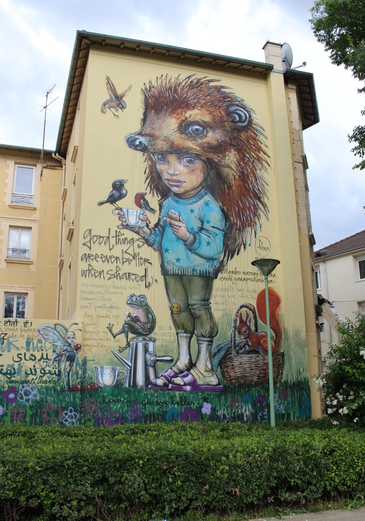 Oeuvre Hera of Herakut sur la Street Art Avenue le long du canal Saint-Denis / © Agence d'attractivité POP