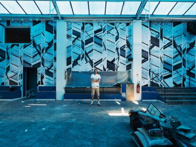 La Halle bleue du projet Morpho à Saint-Ouen dans l'ancien musée Pierre-Cardin / © Morpho