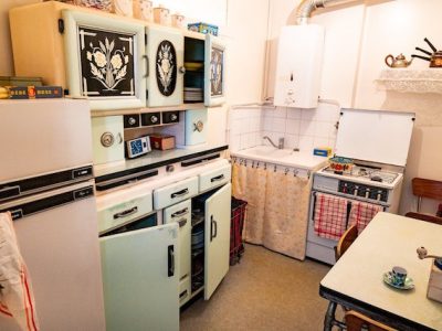 La cuisine de l'appartement témoin de l'expo 