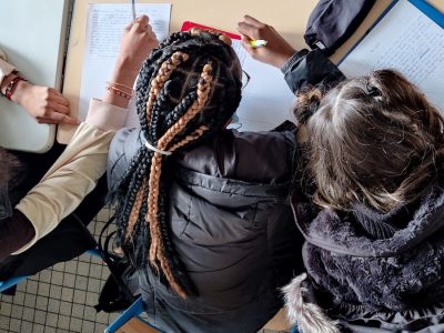 Des élèves de lycée en Seine-Saint-Denis / © Inès Ferrio