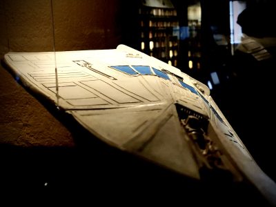 La maquette de la navette Narcissus pour le film Alien / © CDA