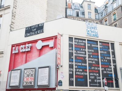 Menacé de fermeture, La Clef, dernier cinéma associatif à Paris, est occupé depuis 2019 par le collectif La Clef Revival / © La Clef Revival