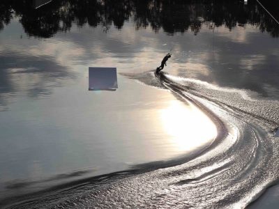 Le plan d'eau de My Little Wake Park à Boissise-le-Roi / © My Little Wake Park