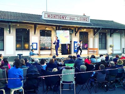 La gare de Montgny-sur-Loing en Seine-et-Marne abrite désormais une conciergerie-café, Le Local de Montigny / © Le Local de Montigny