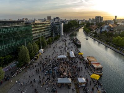 Les rives du canal de l'Ourcq à Pantin vont servir de dancefloor géant samedi 27 mai / © Marc Domage