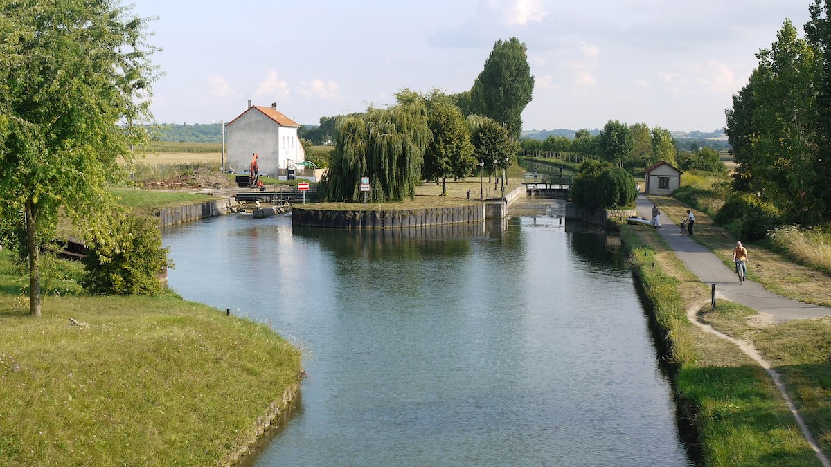 L'écluse de Vignely sur le canal de l'Ourcq en Seine-et-Marne / © Pline (Creative commons - Flickr)