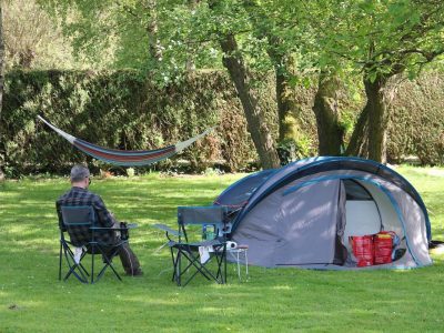 Le camping écologique de l'île de Boulancourt en bordure de la forêt de Fontainebleau / © Camping de l'île de Boulancourt