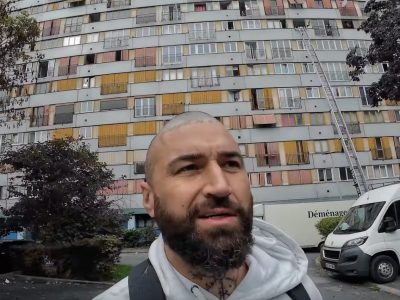 Le YouTubeur Spanian à Clichy-sous-Bois / © Spanian