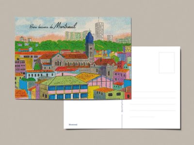 L'une des cartes postales imaginées par la graphiste Juliette Nicot / © Juliette Nicot