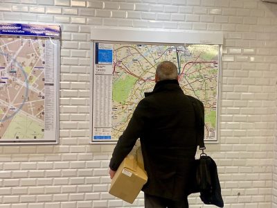 Un plan du métro à la station Montparnasse - Bienvenüe / © Steve Stillman pour Enlarge your Paris