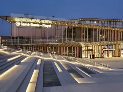 La nouvelle station du Grand Paris Express sur la ligne 14 du métro à Saint-Denis - Pleyel / © Archimétro