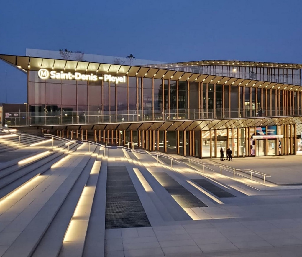 La nouvelle station du Grand Paris Express sur la ligne 14 du métro à Saint-Denis - Pleyel / © Archimétro